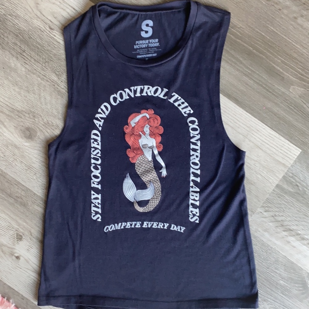 COMPETE EVERY DAY Mermaid Muscle Tank "Control the Controllables"
